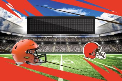 [Personalization Only] Official NFL Browns - 20" x 32" Personalized Washable Rug