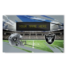 [Personalization Only] Official NFL Raiders - 36" x 62" Personalized Washable Rug