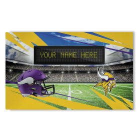 [Personalization Only] Official NFL Vikings - 36" x 62" Personalized Washable Rug