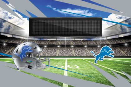 [Personalization Only] Official NFL Lions - 20" x 32" Personalized Washable Rug