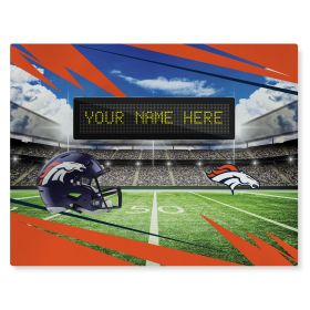 [Personalization Only] Official NFL Broncos - 62" x 84" Personalized Washable Rug