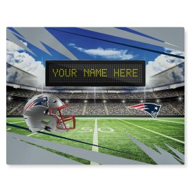 [Personalization Only] Official NFL Patriots - 62" x 84" Personalized Washable Rug