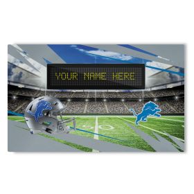 [Personalization Only] Official NFL Lions - 36" x 62" Personalized Washable Rug