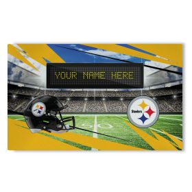 [Personalization Only] Official NFL Steelers - 36" x 62" Personalized Washable Rug