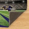 [Personalization Only] Official NFL Ravens - 36" x 62" Personalized Washable Rug