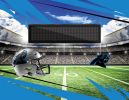 [Personalization Only] Official NFL Panthers - 62" x 84" Personalized Washable Rug