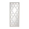 24" x 60" Distressed White Floor Mirror, Full Body Mirror for Bathroom Bedroom Living Room